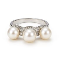 Ring Idee Preziose dal 1987 Woman in White Gold Perla IP.AK18B/5P